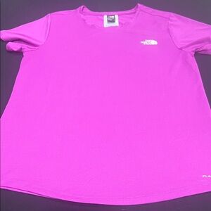 The North Face Circular Deaign Magenta Active workout Tee
